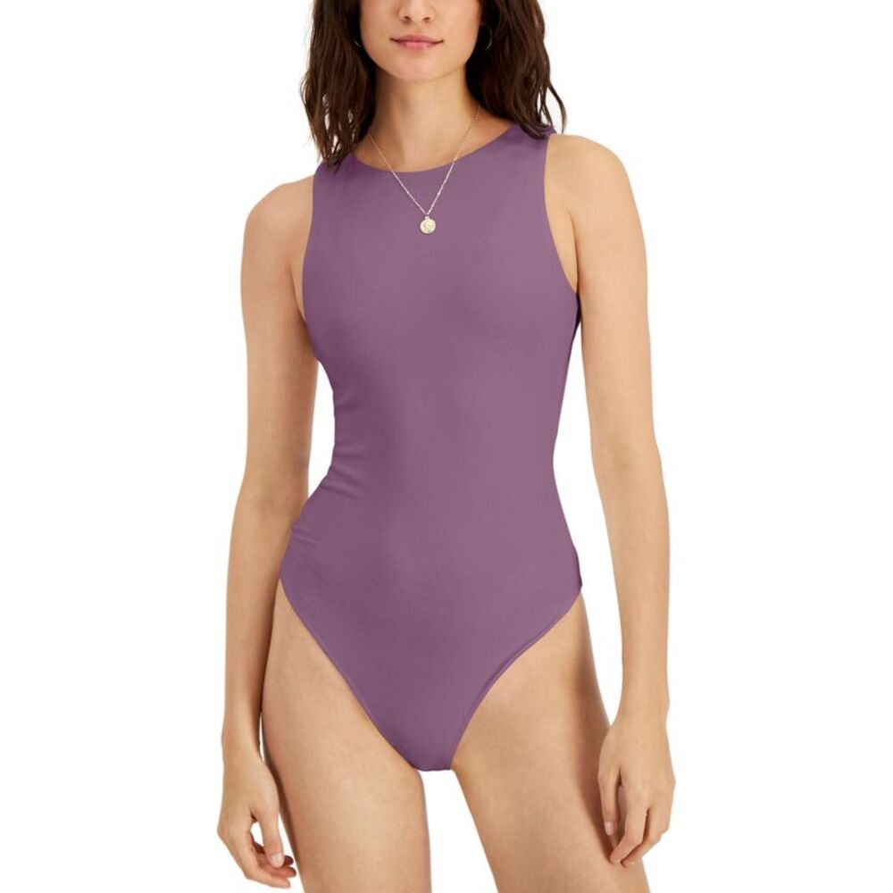 Bar III Crewneck Crepe Bodysuit